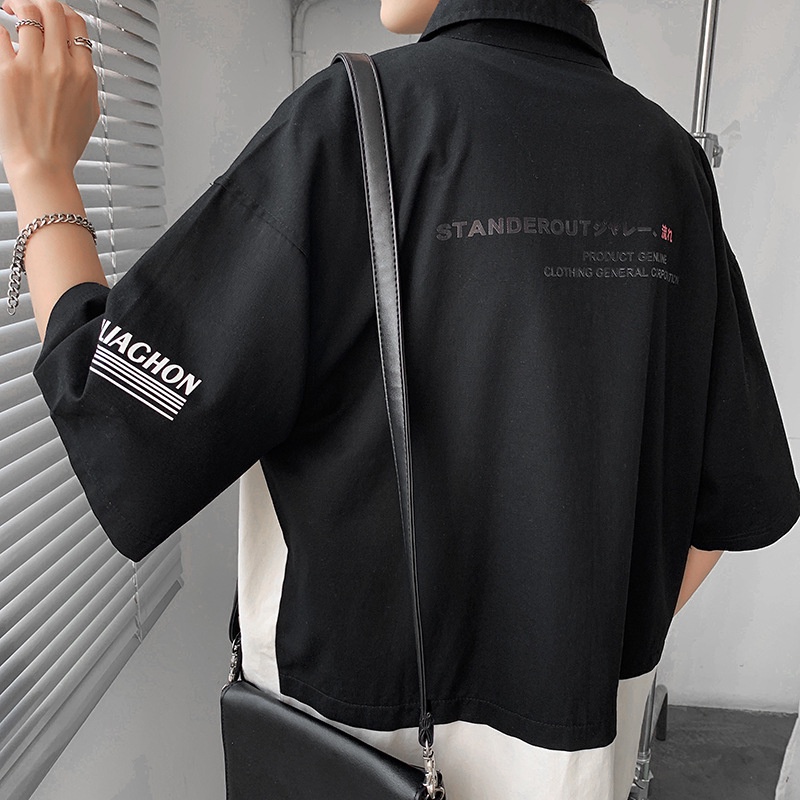 Áo Sơ Mi Tay Lỡ Form Rộng Phong Cách Ulzzang Hàn Dành Cho Nam Và Nữ 2022