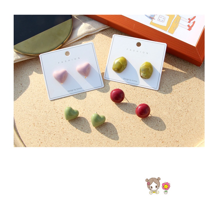 Khuyên Tai Kim Bạc S925 Thiết Kế Đơn Giản Dễ Phối Đồ Thời Trang Xuân Hè Cho Nữ