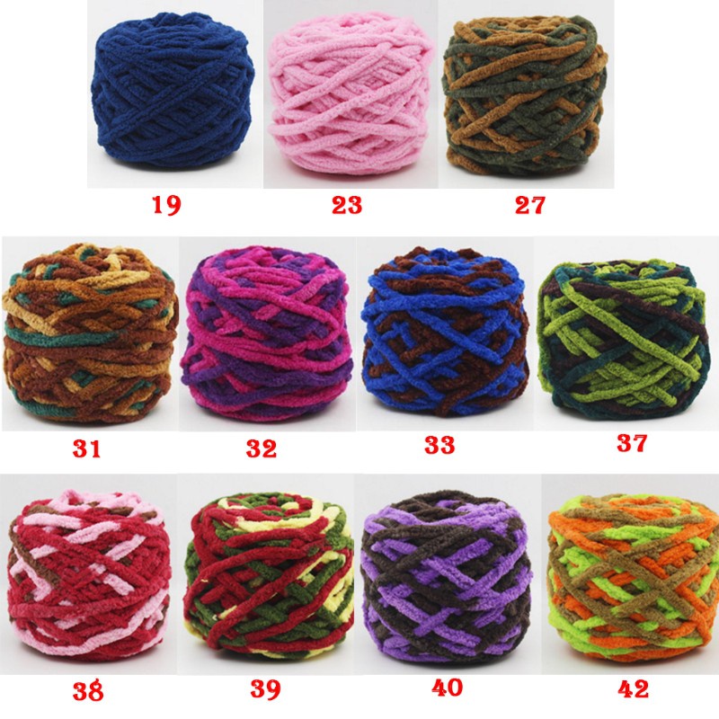 Cuộn len sợi to mềm 100g nhiều màu