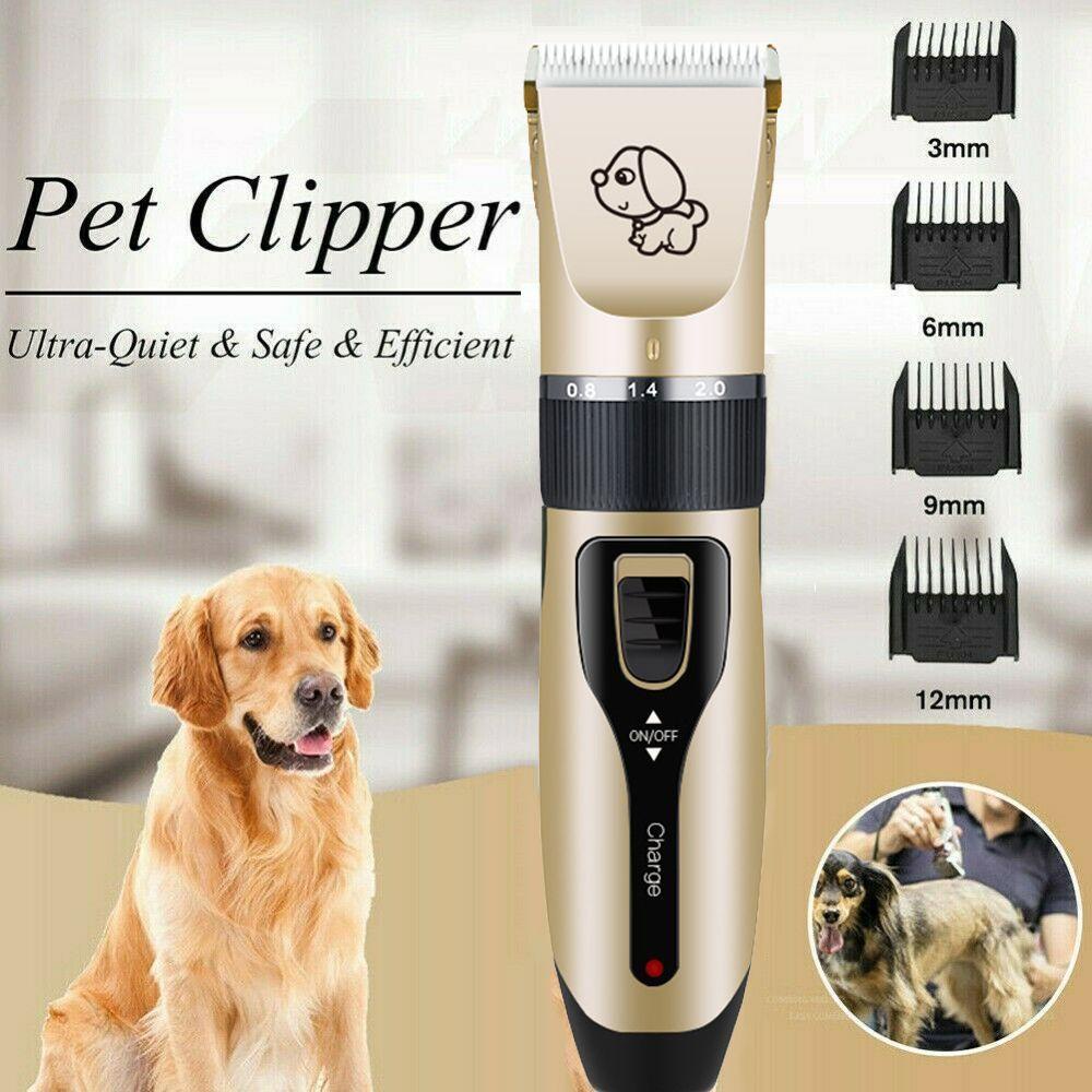 Tông Đơ Cắt Tóc Cho Thú Cưng Không Dây Sạc USB Tiếng Ồn Thấp