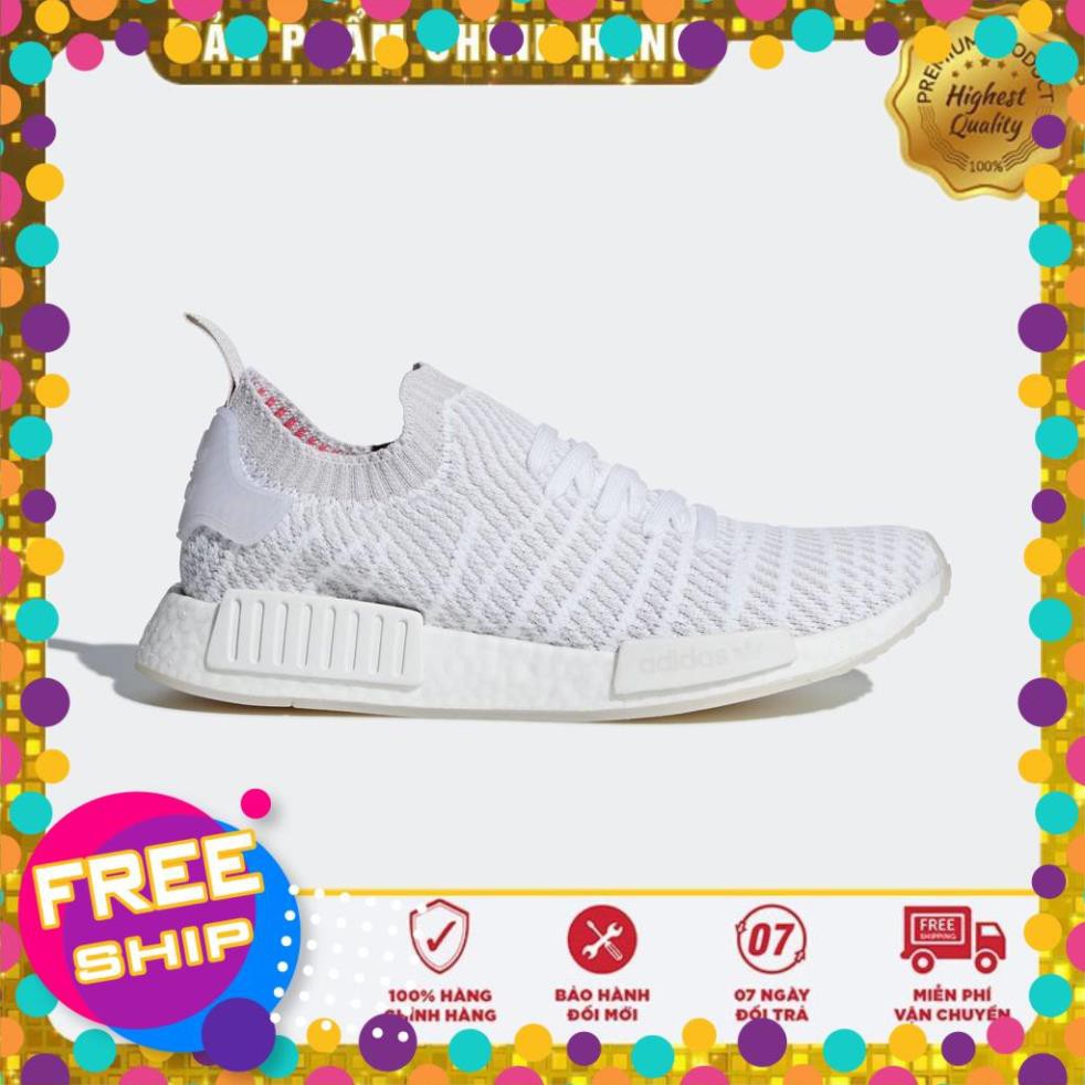 [Hàng Authetic] Giáy sneaker (100% Adidas chính hãng) Giày Adidas NMD R1 STLT PK “Cloud White” Nữ