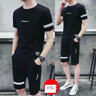 BỘ ĐỒ THỂ THAO NAM CHÀO HÈ CAO CẤP phong cách thể thao năng động phối viền tay chân DINKBHFKS