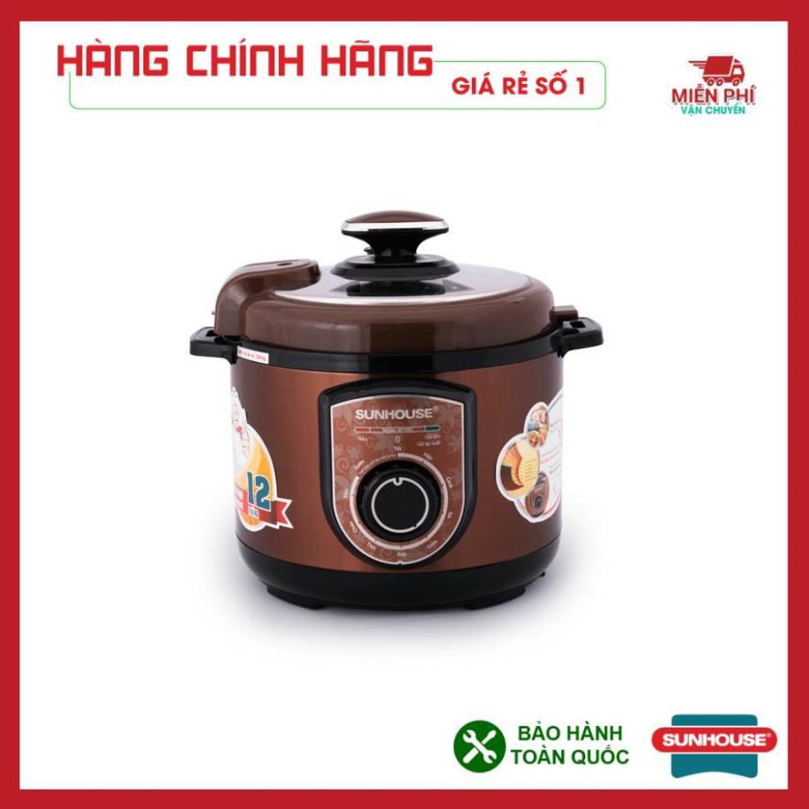 Nồi áp suất điện đa năng SUNHOUSE 5lit SHD1550 cà phê