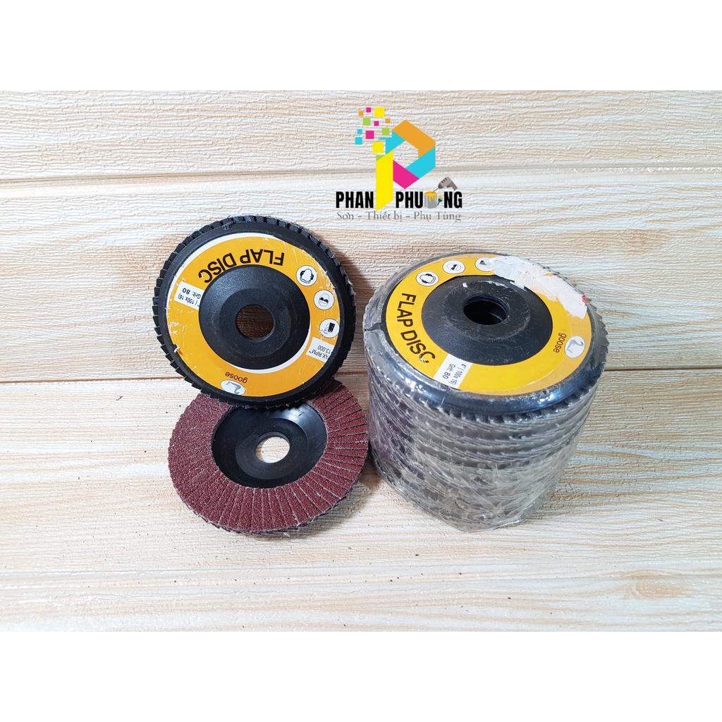 BÁNH NHÁM XẾP FLAP DISC 100 * 16mm 13000 VÒNG/ PHÚT