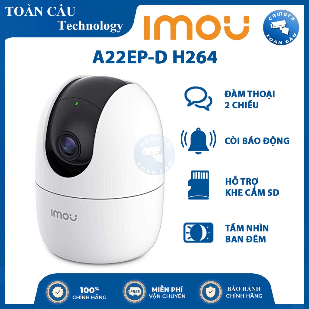 [100% CHÍNH HÃNG] Camera IP WIFI IMOU RANGER 2 IPC - A22EP/A32EP
