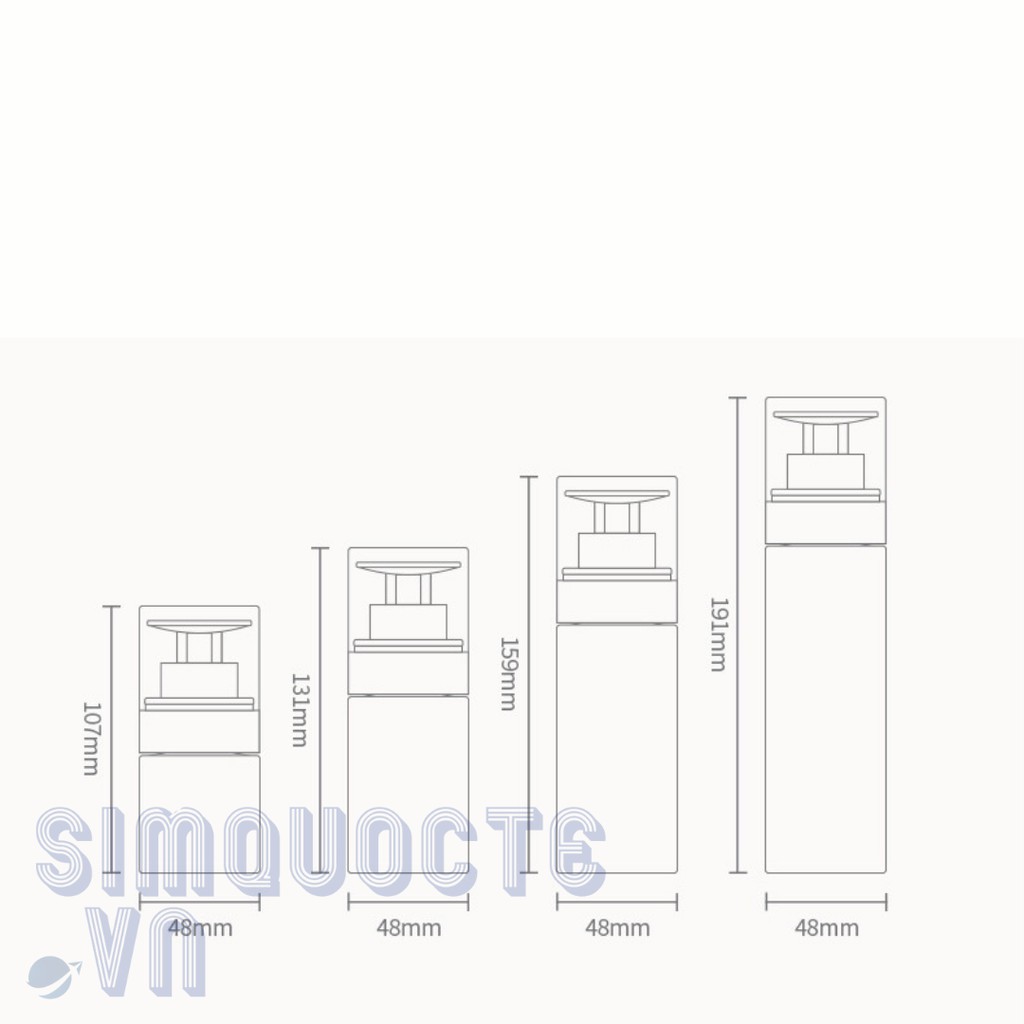 Lọ chiết mỹ phẩm có nút nhấn tiện lợi Yuemei Moment CCC12