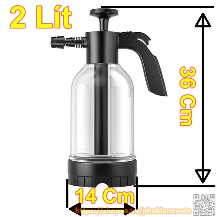 Bình xịt bọt tuyết cầm tay tiện lợi dung tích 2.0L