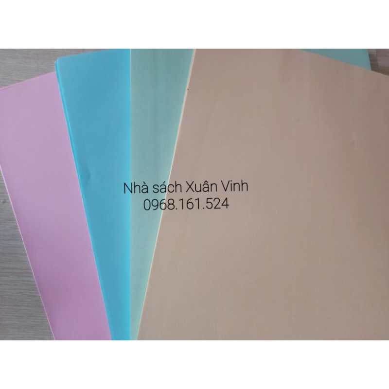 XẤP 100 TỜ GIẤY IN A4 MÀU 70GSM - BÌA MÀU A4 MỎNG 70GSM