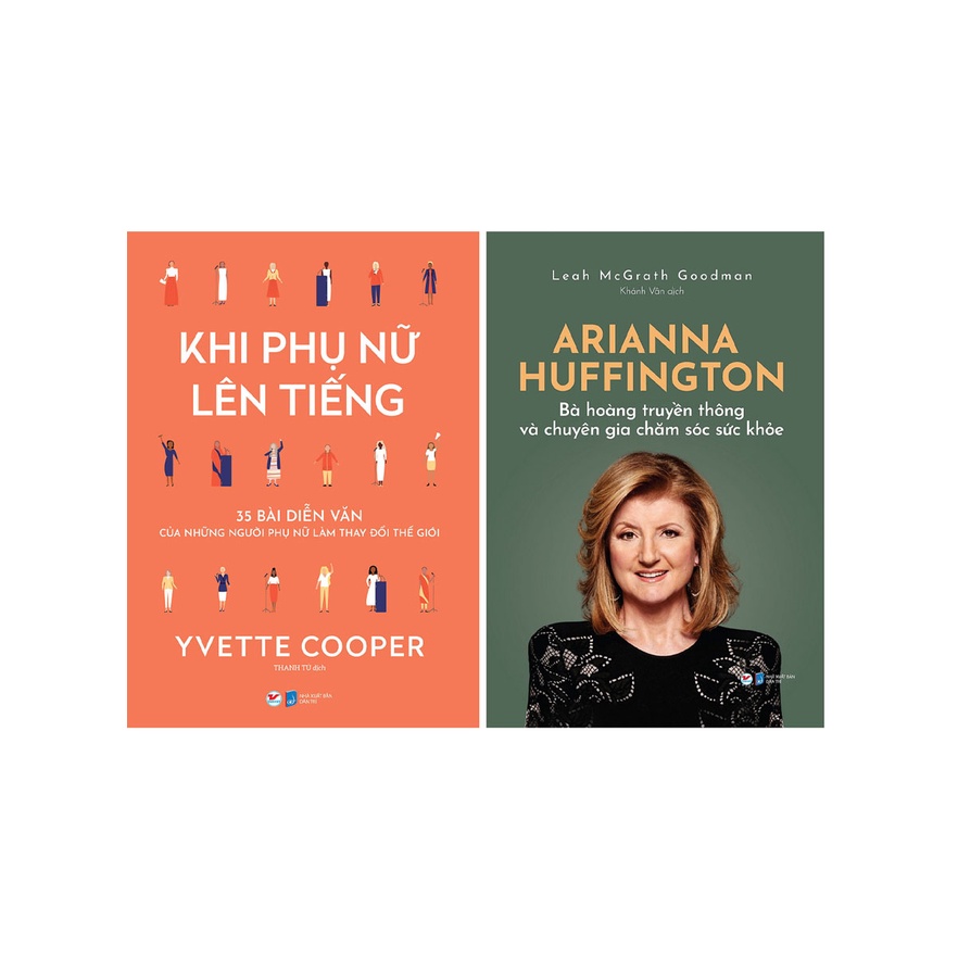 Sách - Combo Khi Phụ Nữ Lên Tiếng + Arianna Huffington - Bà Hoàng Truyền Thông Và Chuyên Gia Chăm Sóc Sức Khỏe (2 Cuốn)