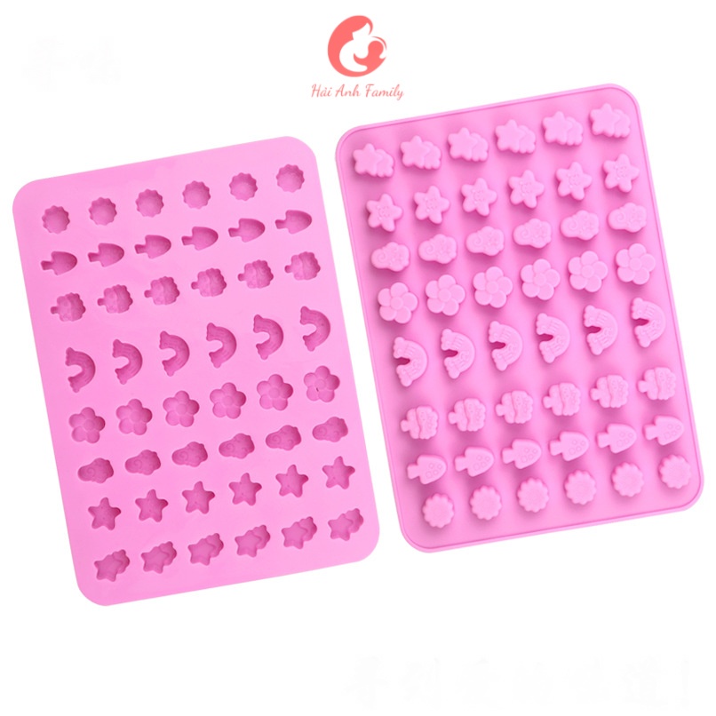 Khuôn silicon làm kẹo chipchip, kẹo dẻo, socola - gelatine Sobo làm kẹo