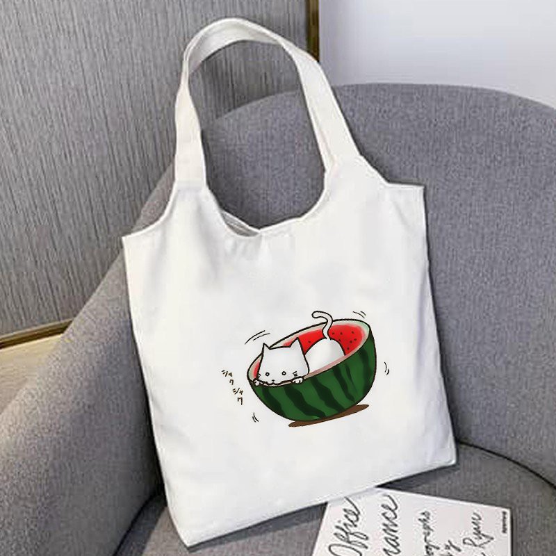 Túi Canvas [ZCrush] Tote Vải Canva In Hình Họa Tiết Cute