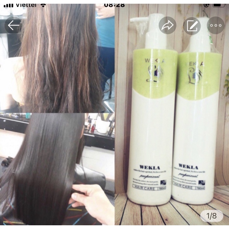 BỘ DẦU GỘI XẢ SIÊU MƯỢT WEKLA ĐỨC 780ml x 2 | Shopee Việt Nam