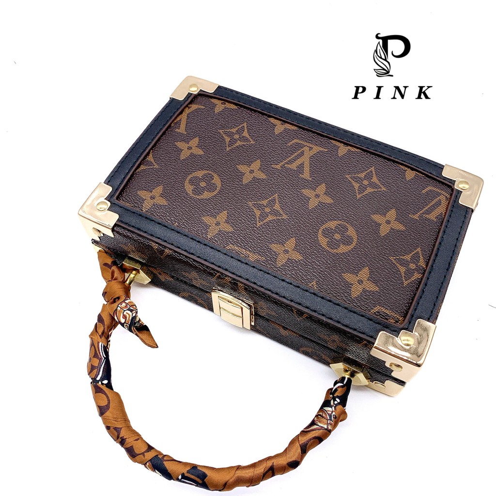 Túi xách nữ cao cấp hàng hiệu , Túi cốp siêu đẹp tặng kèm khăn quấn sang chảnh P14 - Pink Shop | BigBuy360 - bigbuy360.vn