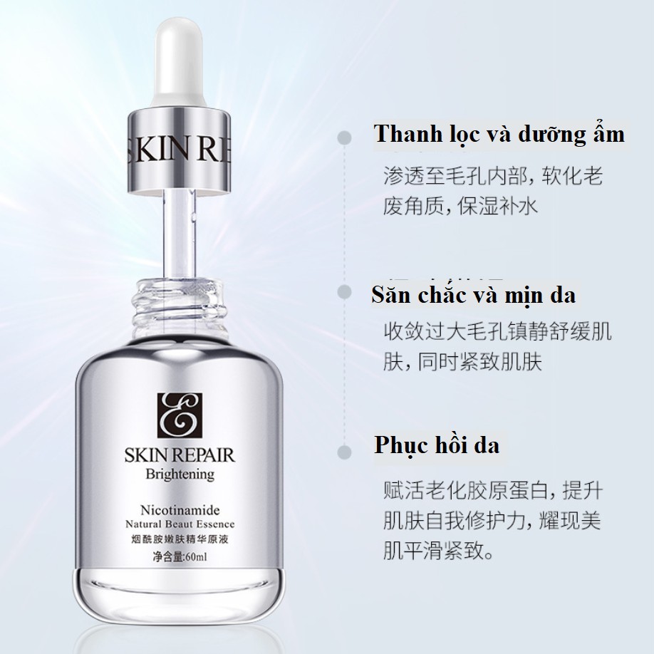 Huyết thanh bổ sung nước phục hồi da và làm sáng da tươi trẻ rạng ngời