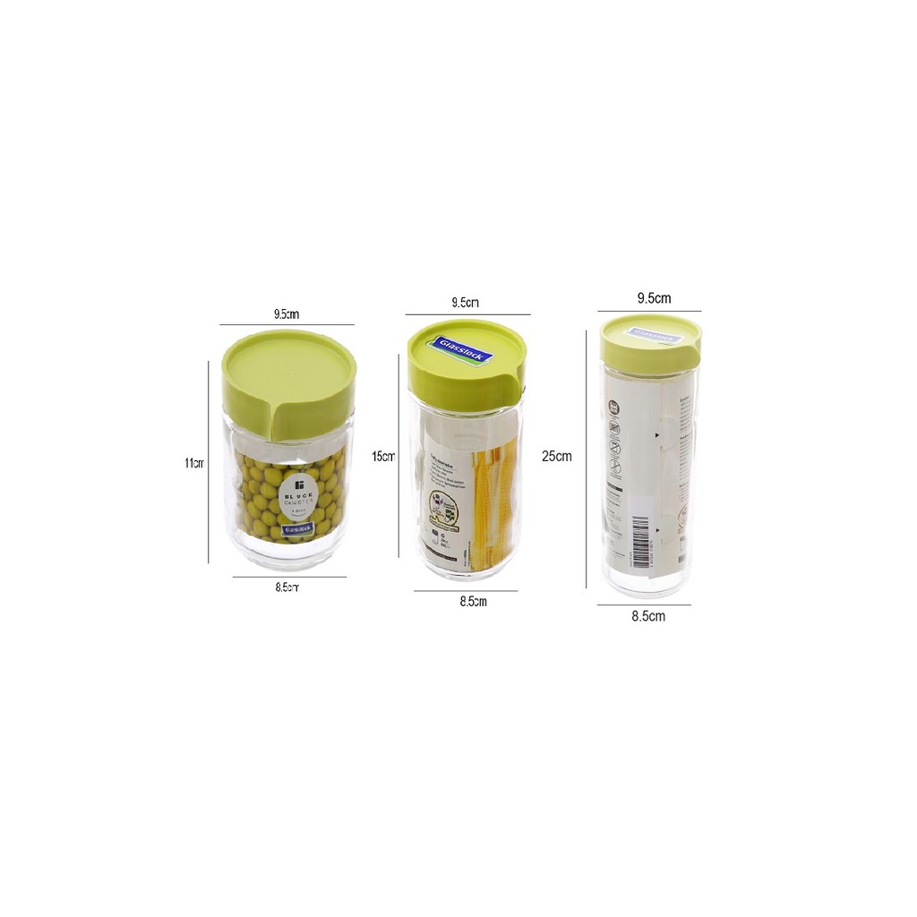 Bộ 6 hũ thủy tinh GLASSLOCK  IG805