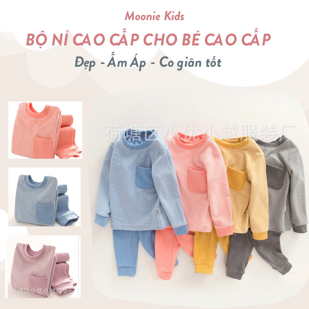 Bộ Thu Đông Dài Tay Cho Bé Trai/Gái - Bộ Nỉ Cho Bé Trai/Gái Giữ Nhiệt Đẹp BN-02.2
