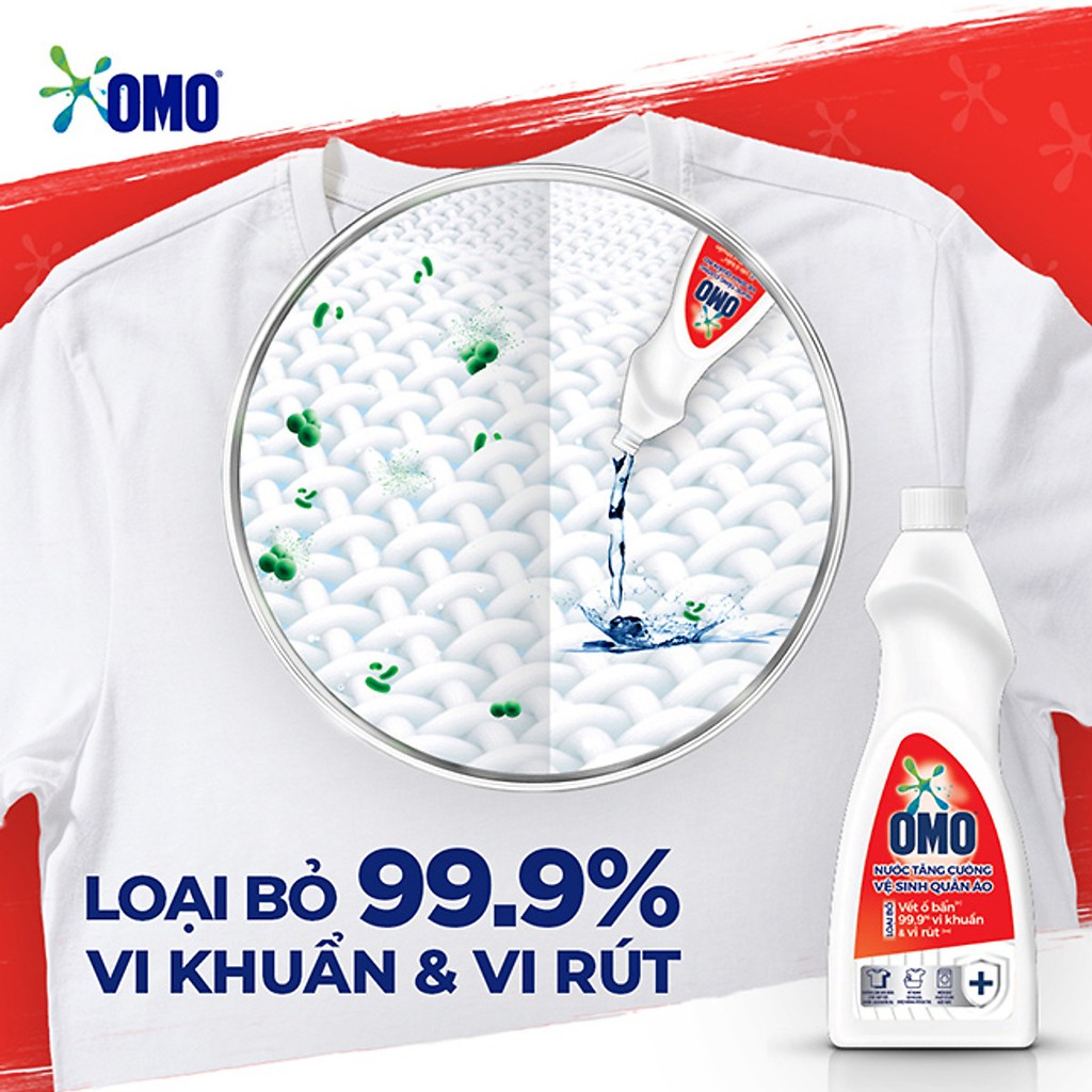 Nước Tăng Cường Vệ Sinh Quần Áo Omo 1L