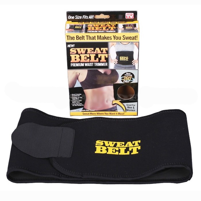 - Đai nịt bụng giảm mỡ Sweat Belt (Đen)