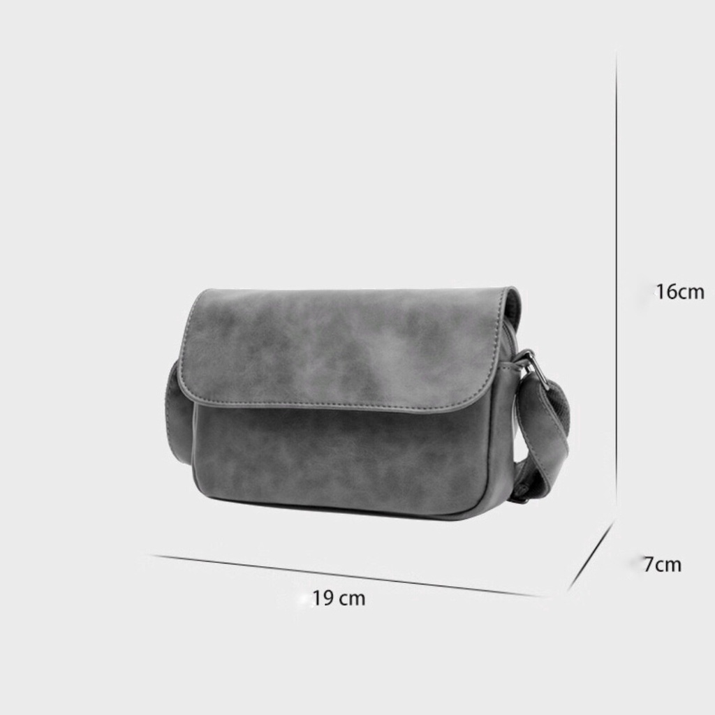Túi Đeo Chéo Nam Nữ HORSE Xám Túi Xách Mesenger Unisex Cao Cấp Gudi Studio