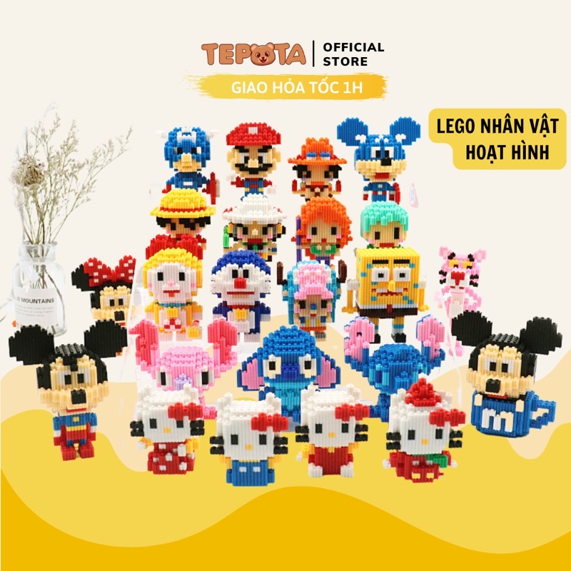 Mô Hình Đồ Chơi Lego 3DFREESHIPĐồ Chơi Lắp Ráp Xếp Hình Cho Bé Sáng Tạo Nhân Vật Động Vật Đáng Yêu (tuyển sỉ).