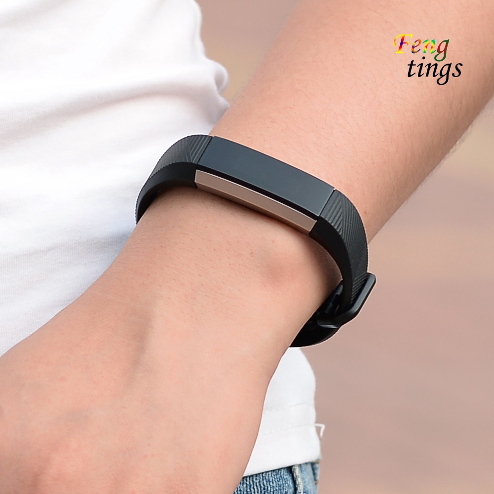 Dây Đeo Thay Thế Chất Liệu Silicon Màu Trơn Cho Fitbit Alta Hr