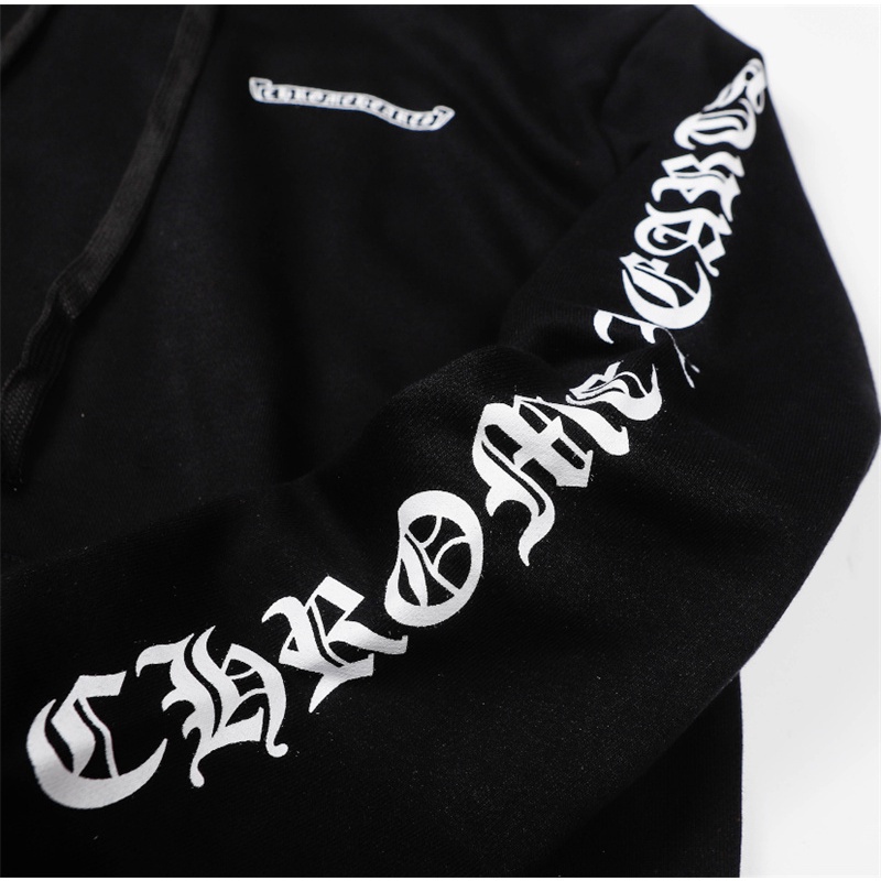 Hàng Có Sẵn Áo Hoodie Thể Thao Cotton Tay Dài In Hình Cánh Tay Hoa Trái Tim Chữ Chrome Cho Cặp Đôi Unisex