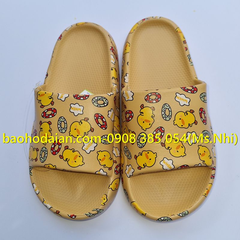 Dép sục bánh mì nhựa EVA siêu nhẹ hoạt tiết dễ thương E198/1
