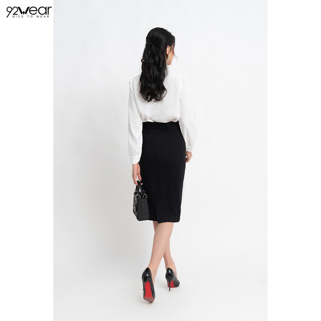 Chân váy midi công sở 92WEAR đủ size dáng dài quý phái JBW0655 | BigBuy360 - bigbuy360.vn
