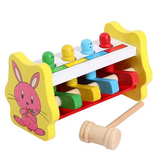 Đồ chơi đập chuột bằng gỗ hình thỏ cho bé