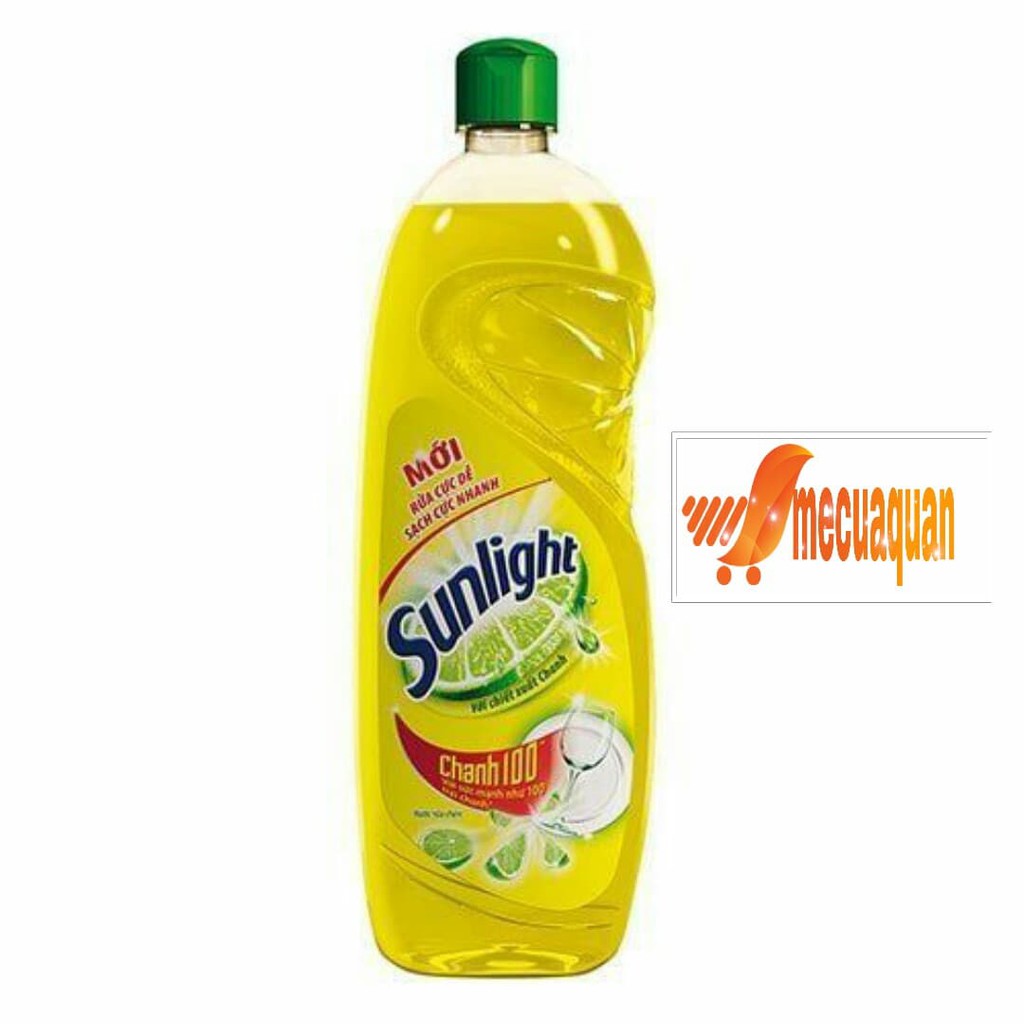 Nước rửa chén Sunlight Chanh 100 chiết xuất chanh tươi chai 386ml