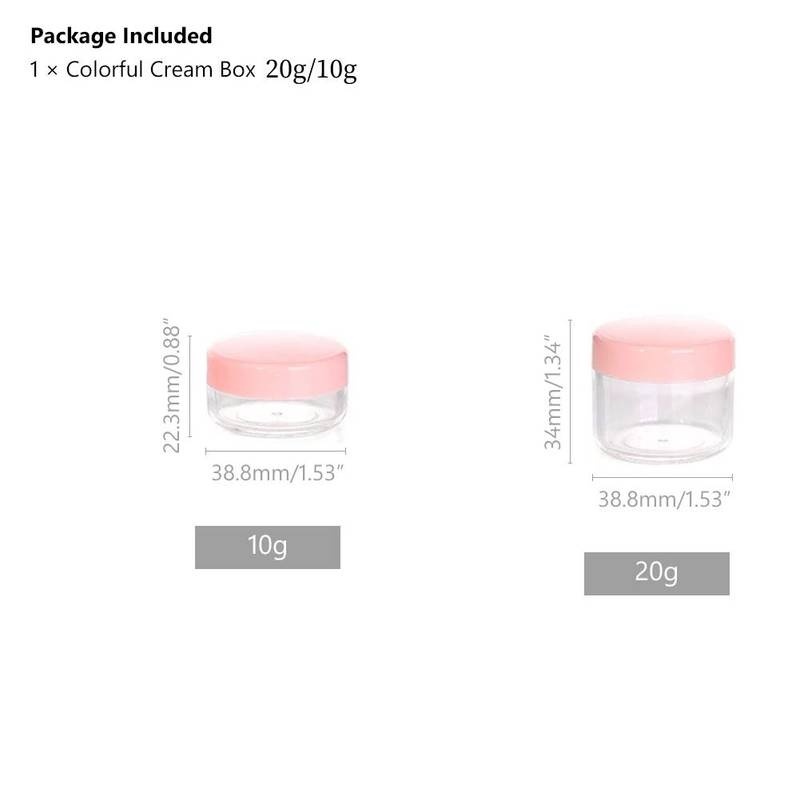 Hộp Nhựa Rỗng 10/20g Đựng Mỹ Phẩm Tiện Dụng Khi Đi Du Lịch Ốp