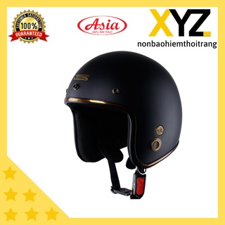 Mũ bảo hiểm 3/4 đầu nam nữ, nón bảo hiểm asia nhiều màu chính hãng - trend - giá rẻ mt-124d