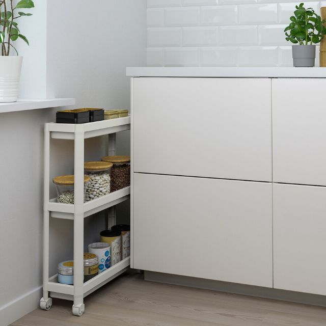 Kệ nhựa có bánh xe Vesken Ikea