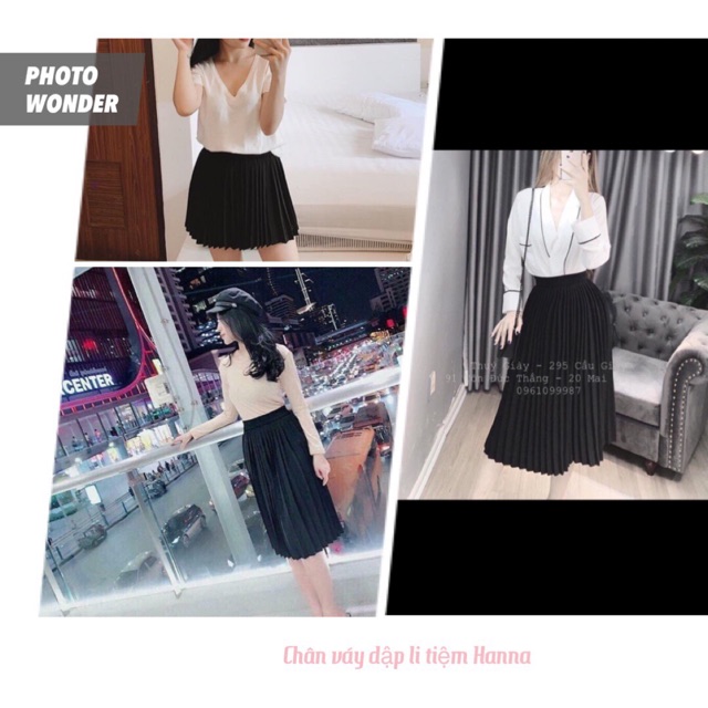 Váy dập li hàng đẹp Tiệm Hanna