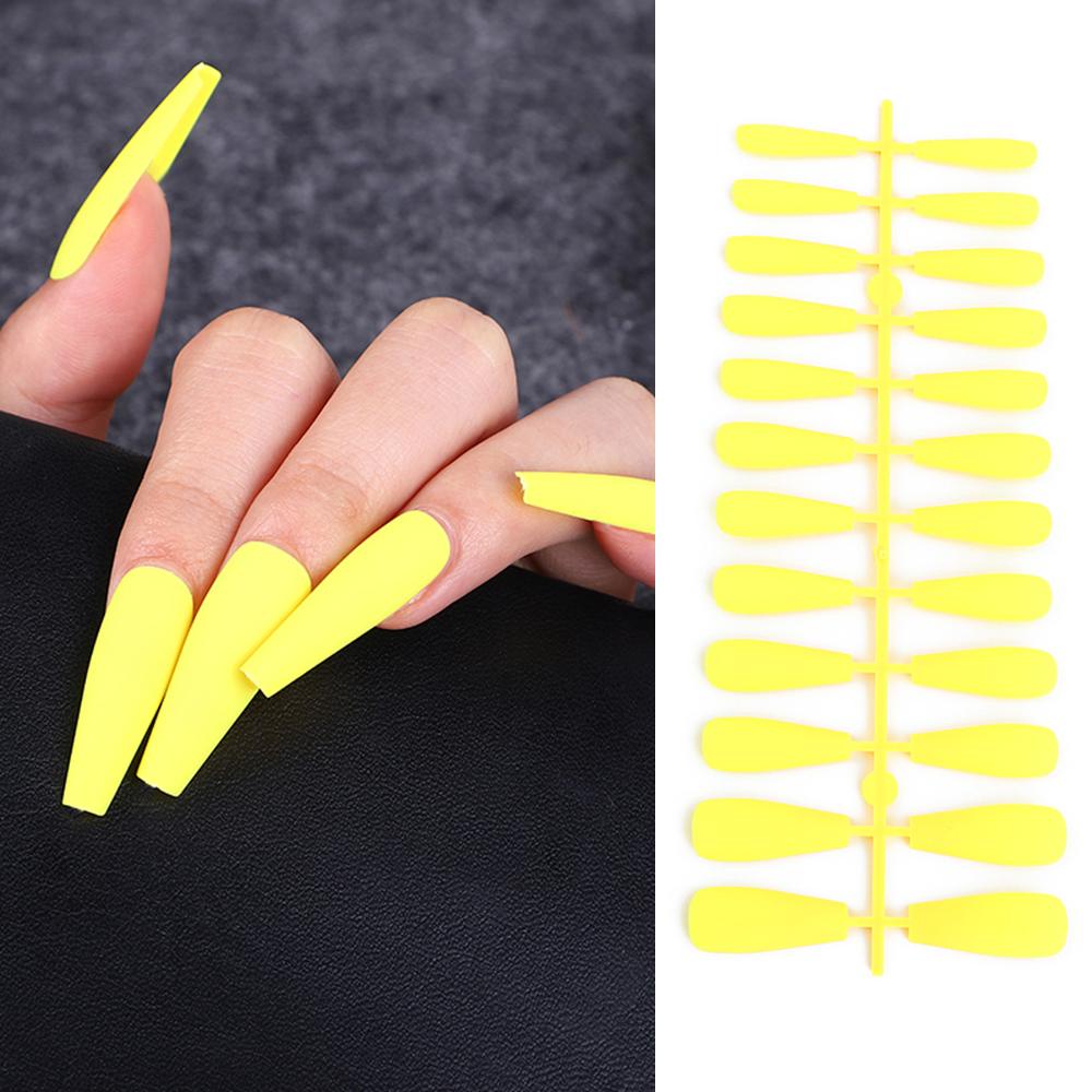 Set 24 Móng Tay Giả Mờ Có Thể Tháo Rời