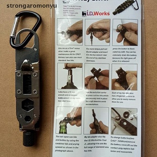 【YU】 Mini Multifunctional Screwdriver Outdoor EDC Keychain Shape Screwdrivers .