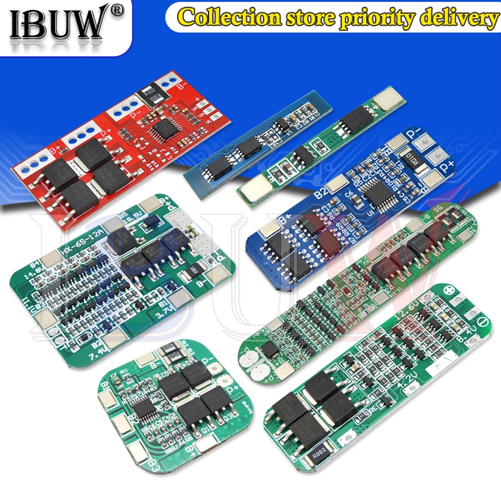 1 Bảng Mạch Bảo Vệ Pin Li - Ion Lithium 18650 Bms 1S 3S 4S 5S 6S 3A 20A 30A