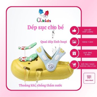 Sục Siêu Nhẹ Chống Trơn, Dép Có Quai Hậu Cho Bé Trai Và Bé Gái 1 5 Tuổi Đi Học Đi Chơi, Chất Liệu Nhựa EVA Cao Cấp