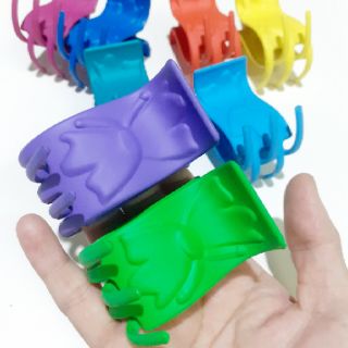 Kẹp tóc 5 răng nhám màu hình bươm bướm