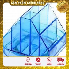 Hộp cắm bút xoay 360 độ mica,hộp đựng để bút văn phòng