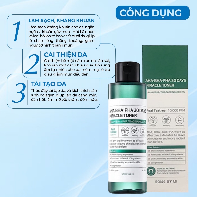 Nước Hoa Hồng Dưỡng Da Và Giảm Mụn Aha Bha Pha 30 Days 150ml [ CAM KẾT CHÍNH HÃNG HÀN QUỐC ]