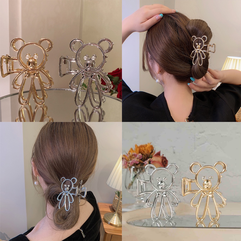 Kẹp tóc hình gấu dễ thương cho nữ