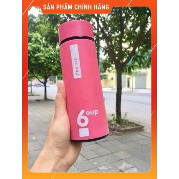 [ HÀNG SIÊU TỐT]  Bình đựng nước lõi thủy tinh bọc nhựa 6oup 450ml có 4 màu (được chọn màu)