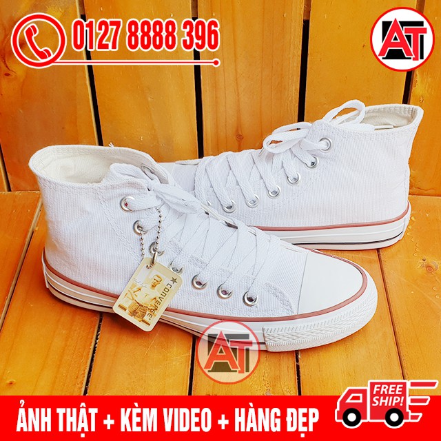 [FLASH SALE] Giày Thể Thao CV Classic Trắng Cổ Cao Nam Nữ | BigBuy360 - bigbuy360.vn