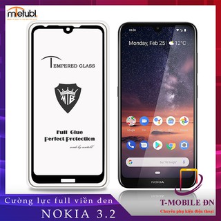 Kính cường lực Nokia 2.3 3.2 7.2 6.1 Plus X6 Full màn độ cứng 9H - Full viền đen