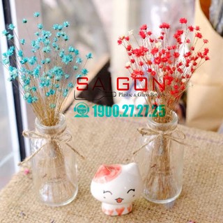 Lọ Thủy Tinh Cấp Hoa Mini ( Tặng 0.2 mét Dây Bố cho 1 Chai ) | NB