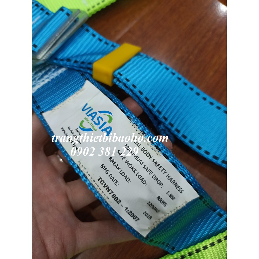 Dây an toàn toàn thân Polyester lụa 1 móc nhôm dây thun đàn hồi chống sốc Hàn Quốc