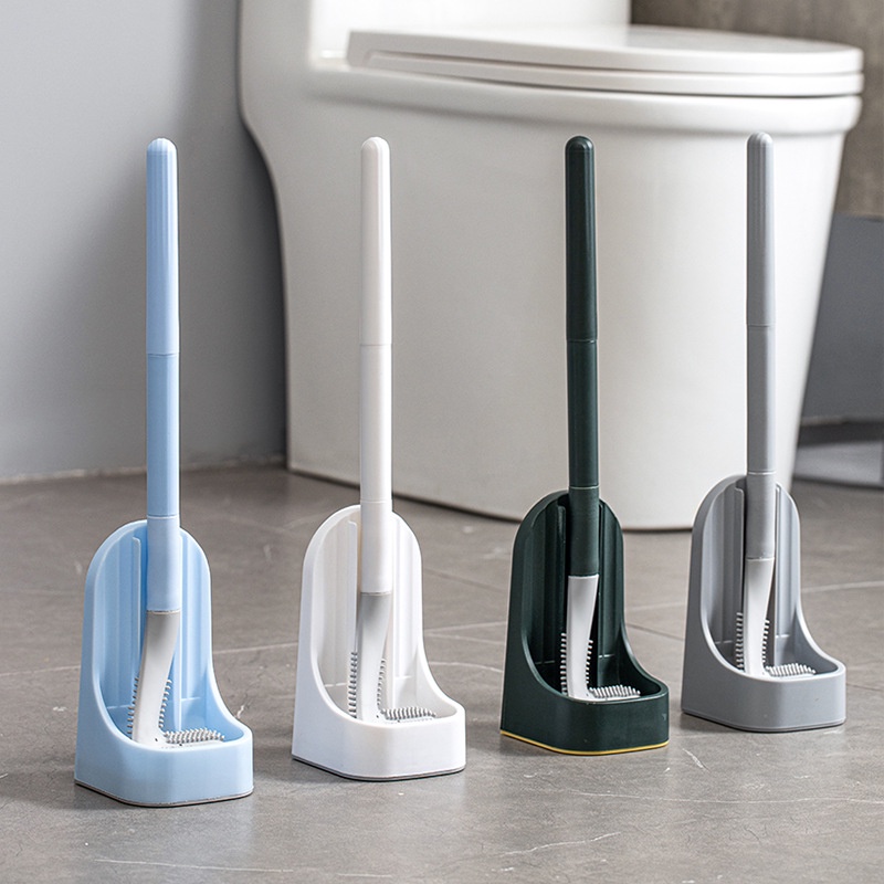 Bộ Cọ Chà Rửa Toilet Cán Dài Có Thể Tháo Rời Kèm Đế Cao Su Mềm Tiện Dụng