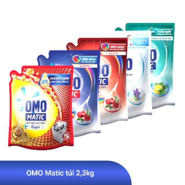 Nước giặt Omo Matic túi 2,3kg