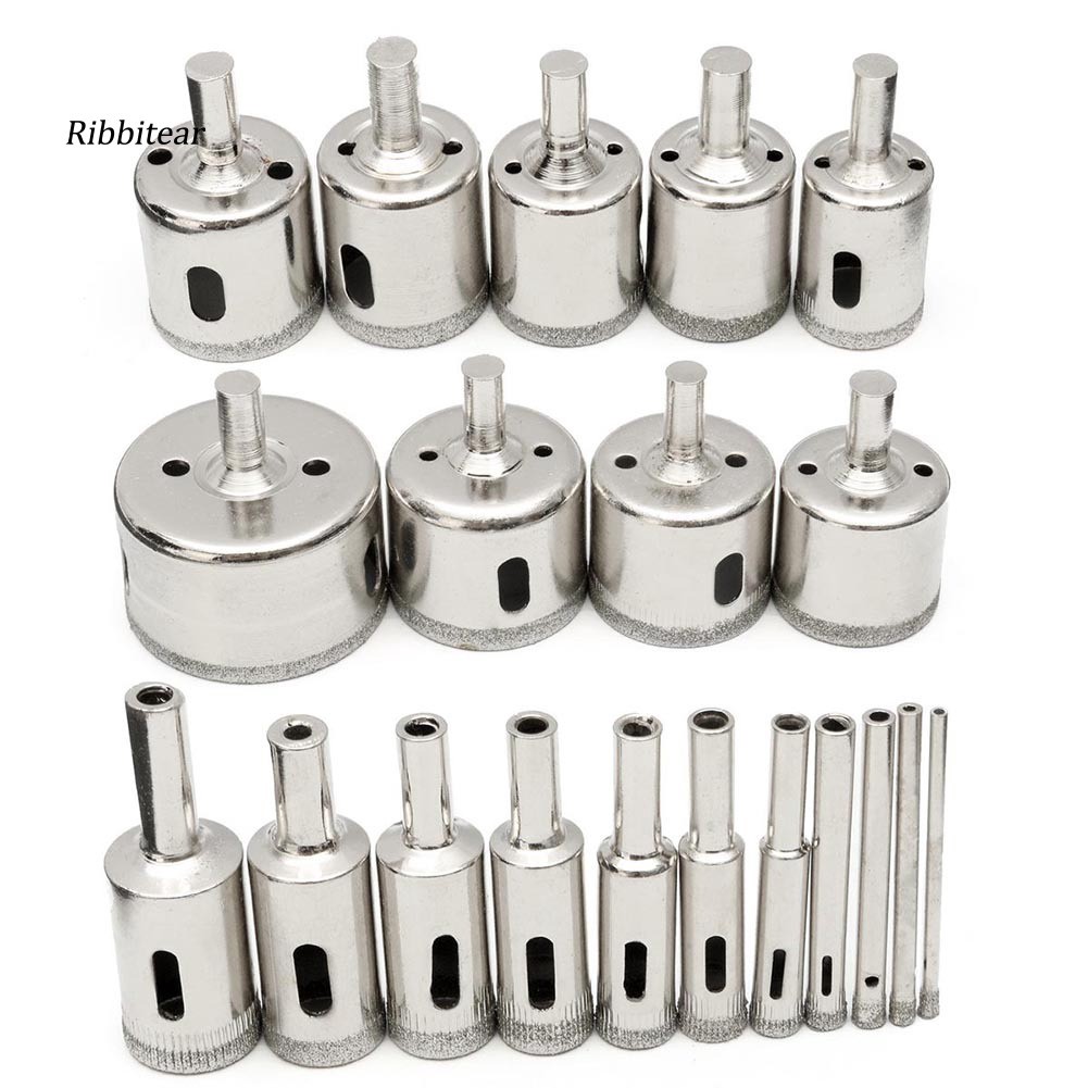 Bộ 20 Mũi Khoan Kính Đá Hoa Cương 3-50mm Chất Lượng Cao